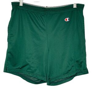 Vintage 90s Champion Mens Size Medium Green Gym Shorts